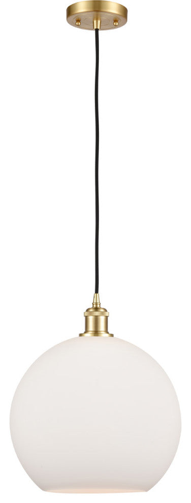 Innovations 516-1P-SG-G121-12-LED 1-Light Mini Pendant, Satin Gold