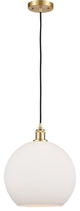 Innovations 516-1P-SG-G121-12-LED 1-Light Mini Pendant, Satin Gold