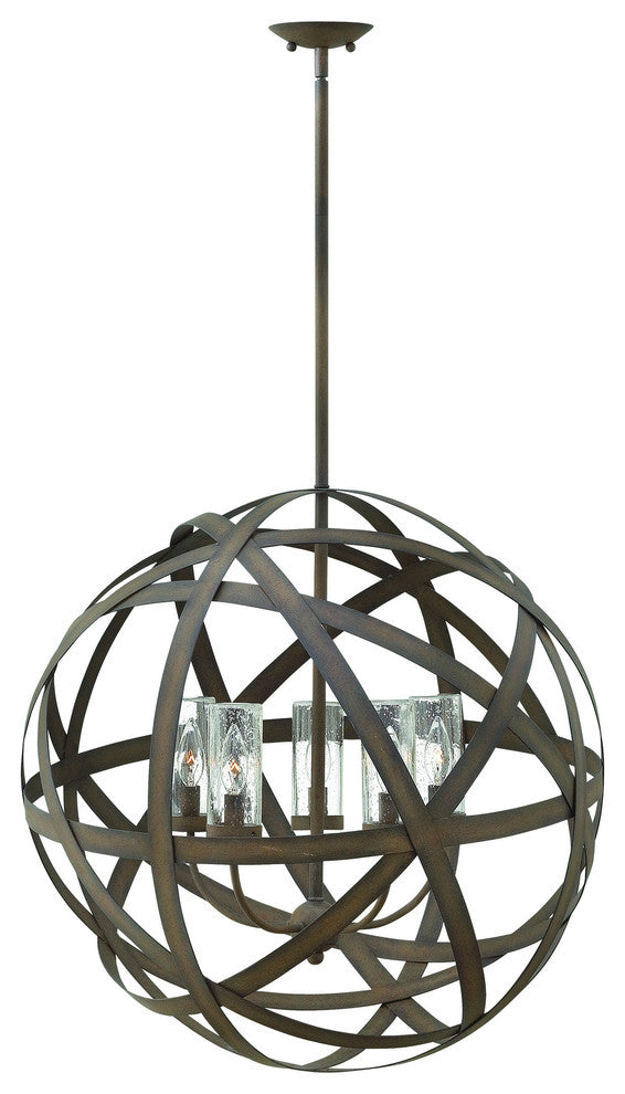 Hinkley Carson Five Light Outdoor Chandelier 29705VI