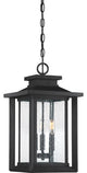 Quoizel WKF1911EK Three Light Outdoor Hanging Lantern Wakefield Earth Black