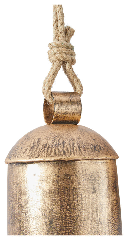 Bohemian Gold Metal Decorative Cow Bells Set 562017