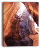 "Canyon Antelope With Purple Sunlight" Modern Landscape Wall Art Canvas, 12"x20"