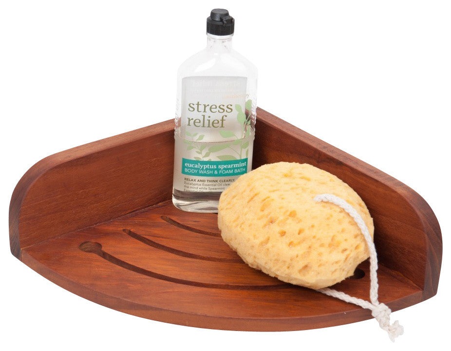 The Original Kai™ Corner Teak Shower Shelf