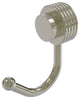 Venus Robe Hook With Groovy Accents, Polished Nickel