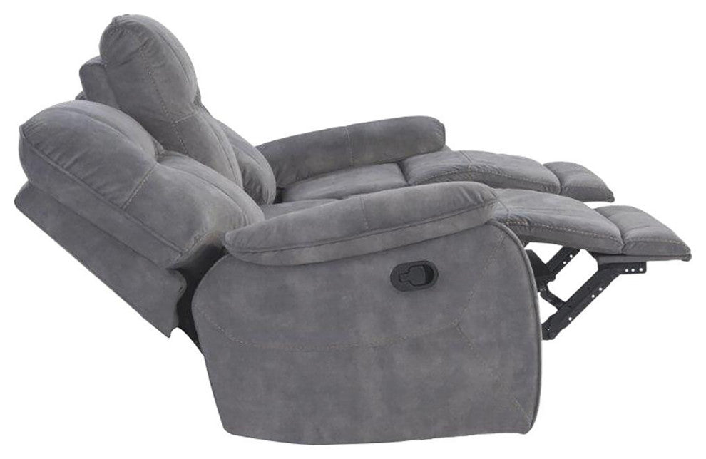 Cooper Shadow Brown Manual Reclining Sofa and Recliner