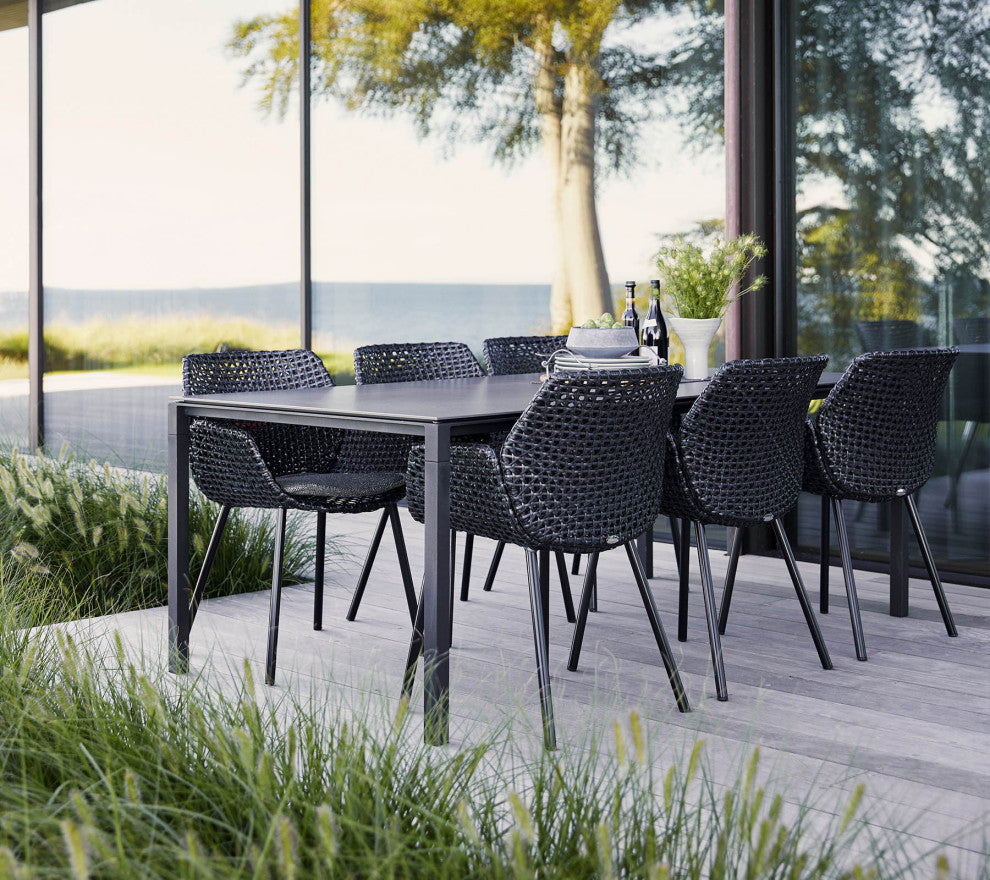 Cane-line Vibe chair, Black, Anthracite