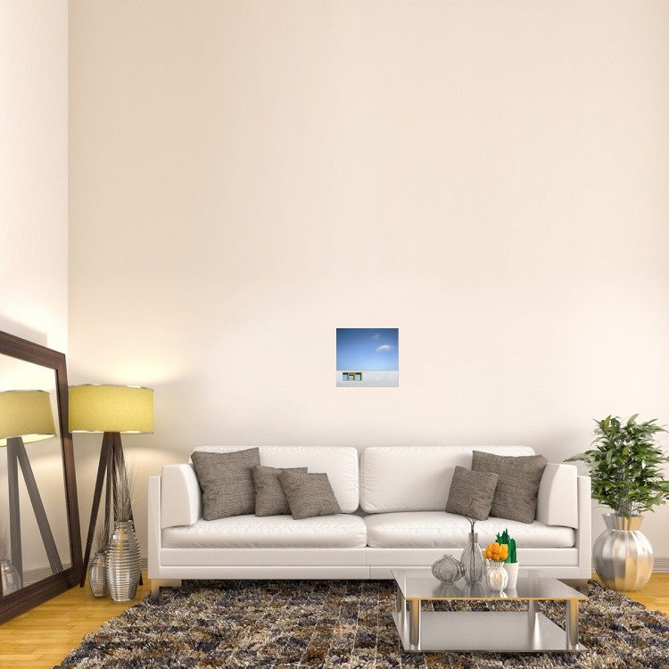 "Yellow Window" Stretched Canvas Giclee by Gilbert Claes, 16"x15"