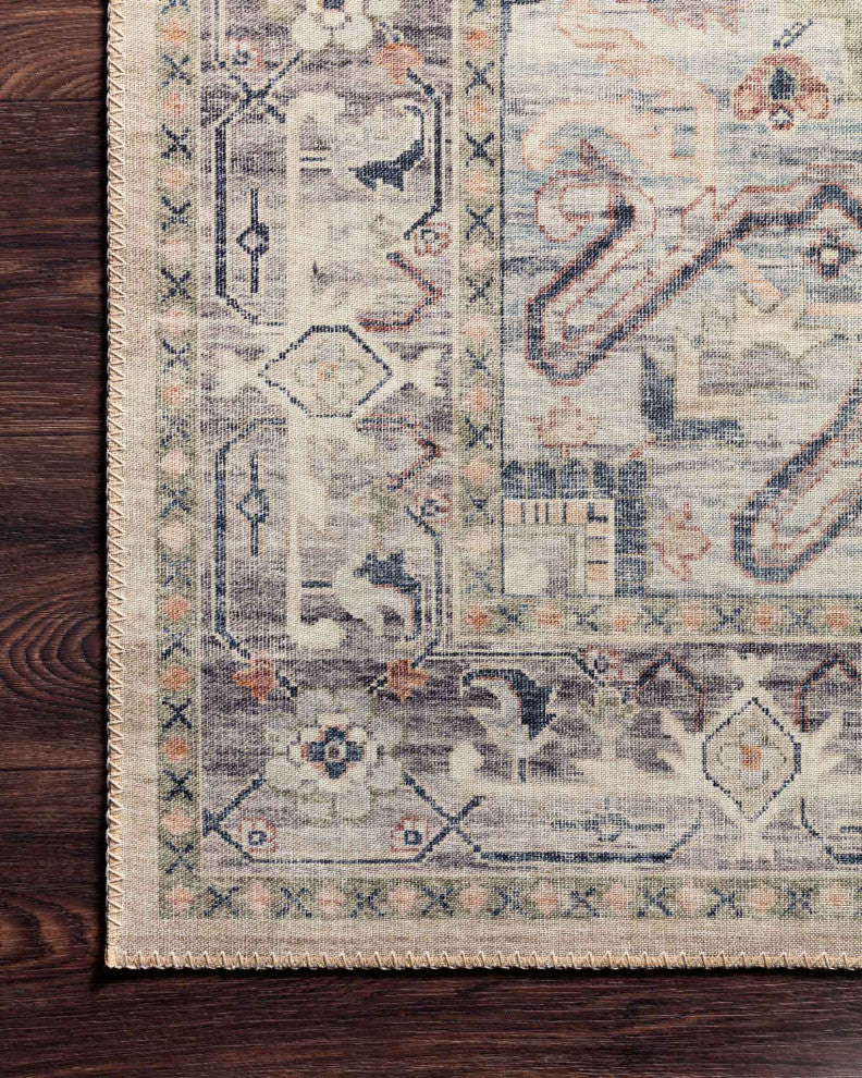 HTH-07 Multi Ivory Printed Hathaway Area Rug by Loloi II, 3''-6" X 5''-6"
