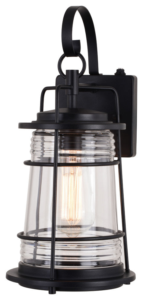 Montauk 7" Outdoor Wall Light Textured Black