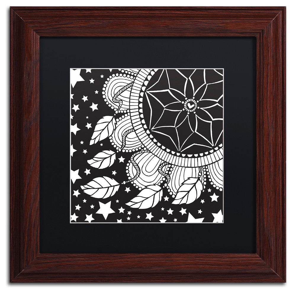 Hello Angel ''Dream Catcher'' Art, Wood Frame, Black Mat, 11x11