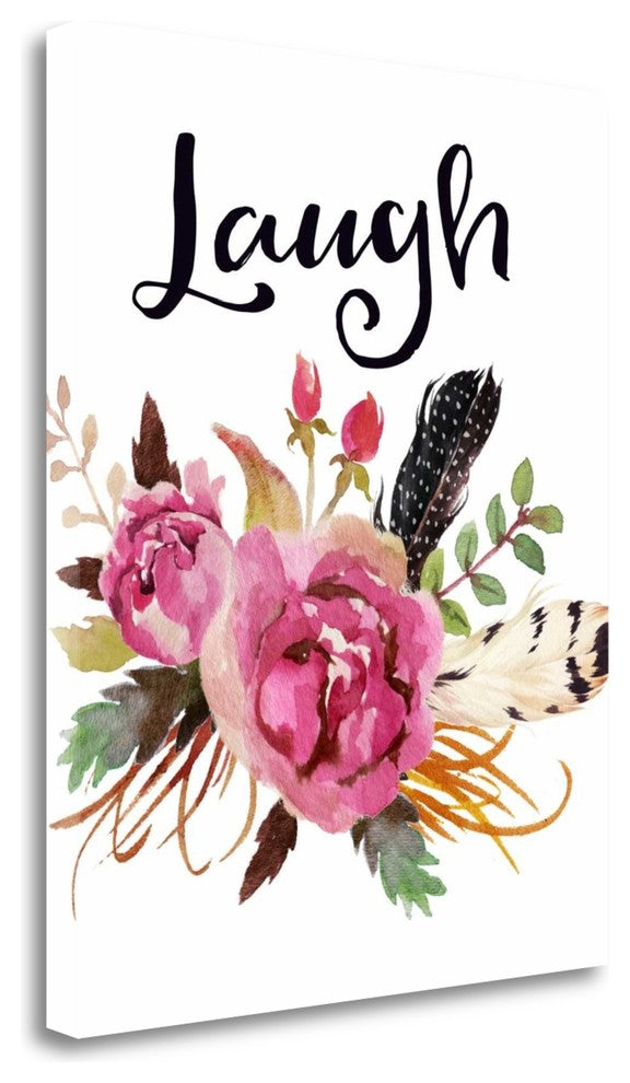 "Laugh" By Tara Moss, Giclee Print on Gallery Wrap Canvas, Ready to Hang