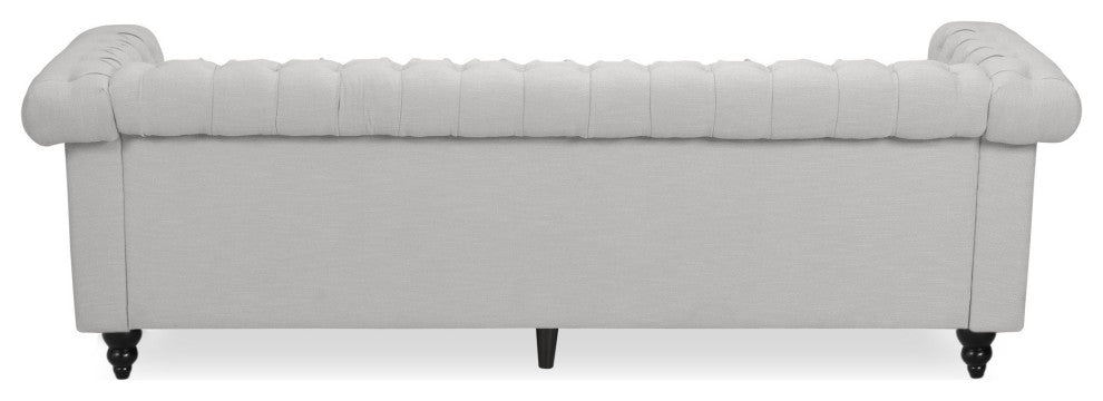 Spencer Tufted Chesterfield Fabric 3 Seater Sofa