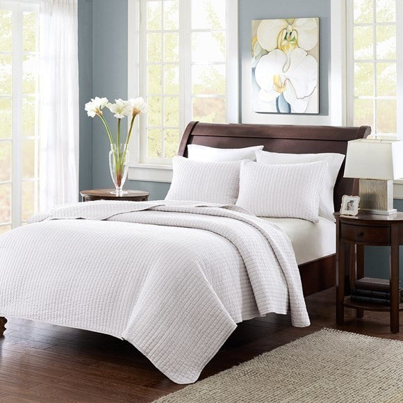Madison Park Microfiber Coverlet Mini Set, King