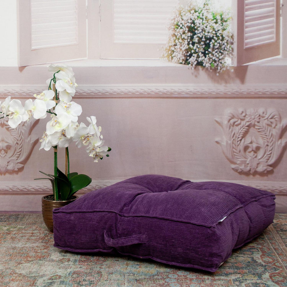 Parkland Collection Alena Purple Floor Pillow
