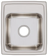 LR15170 Lustertone Classic Stainless Steel 15" x 17-1/2" Drop-in Bar Sink