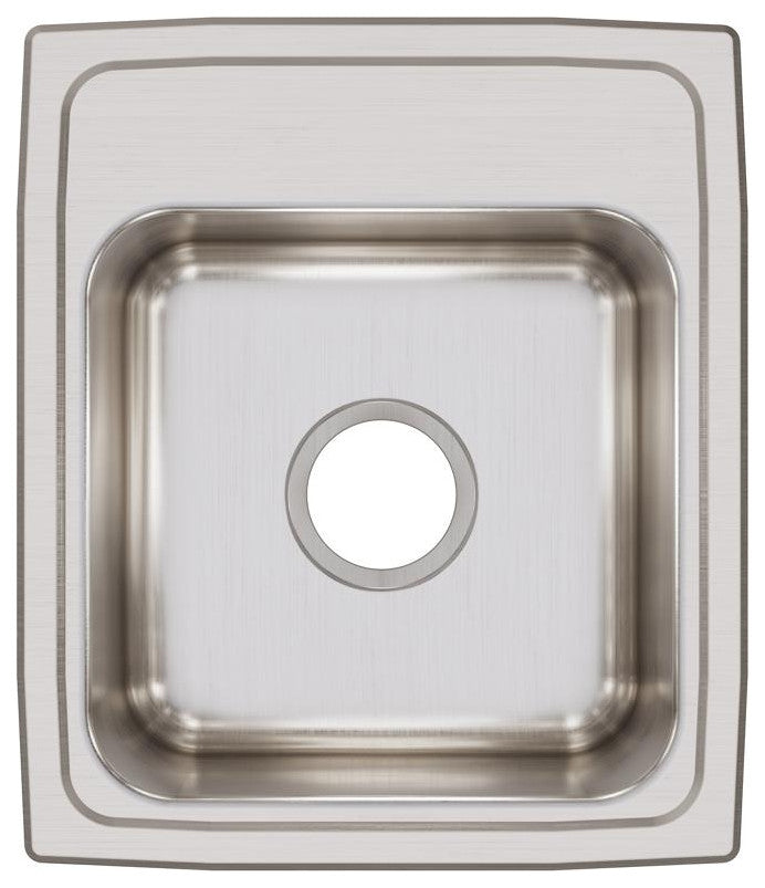 LR15170 Lustertone Classic Stainless Steel 15" x 17-1/2" Drop-in Bar Sink