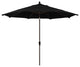 11' Bronze Auto-Tilt Crank Aluminum Umbrella, Pacifica, Black