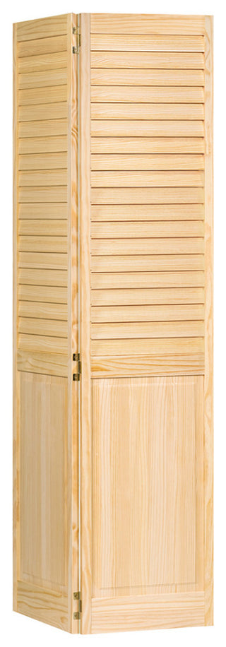 Plantation Bi-fold Closet Door, Louver-Panel, Clear, 1"x32"x80"