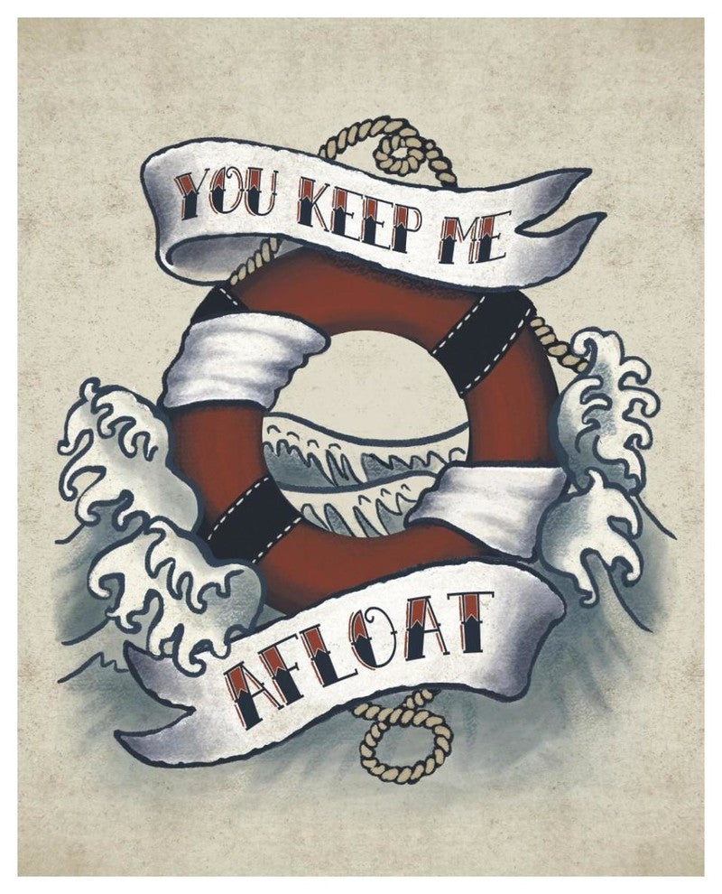 "Sailor Wisdom II" Digital Paper Print by Janelle Penner, 30"x37"