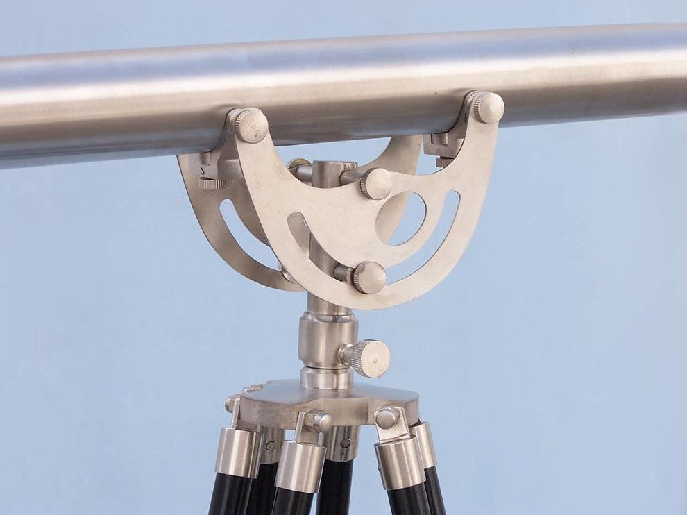 Floor Standing Brushed Nickel Anchormaster Telescope 65'', Marine Telescope