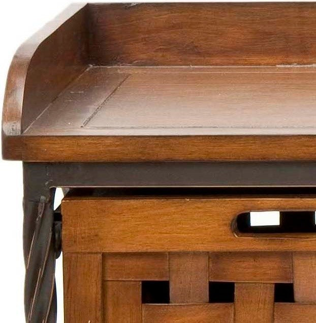 Safavieh Isaac 3-Drawer Wooden Storage Bench, Filbert Brown