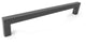 Square Bar Pull Pewter Cabinet Handle Stainless 12 mm., 8" Center-to-Center