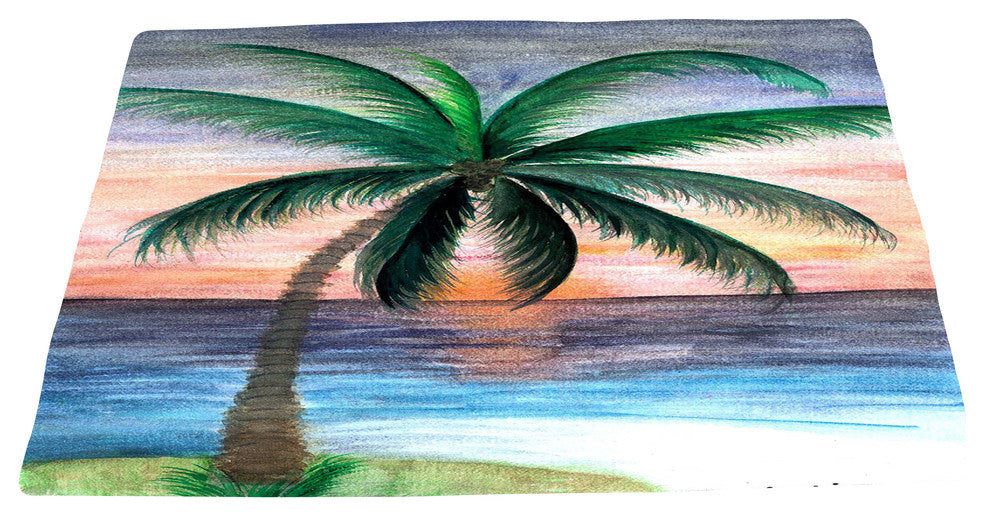 Beach Area Rugs, Sunset Palm Tree, 96
