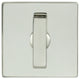Barn Door Privacy Lock, Square Rose, 2.25" BS, TT14 Turn, Bright Stainless