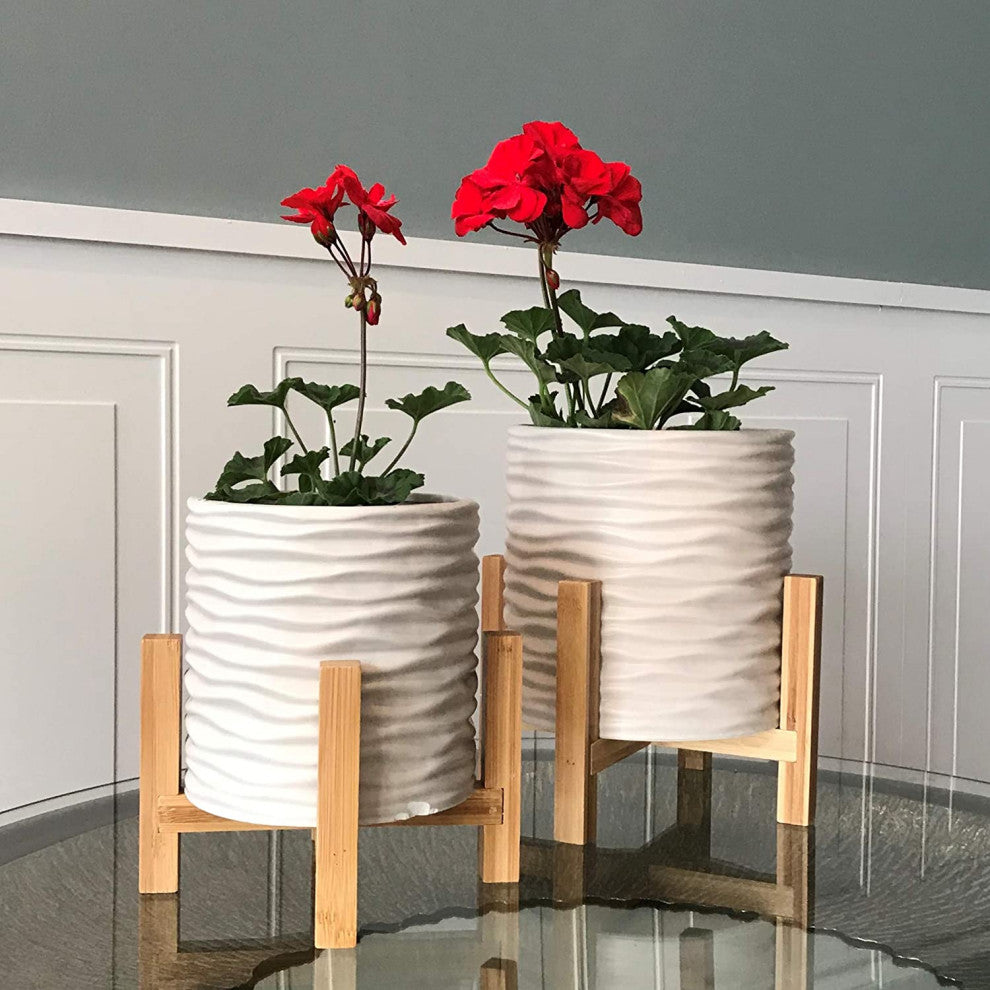2 Piece Standing Planter Set