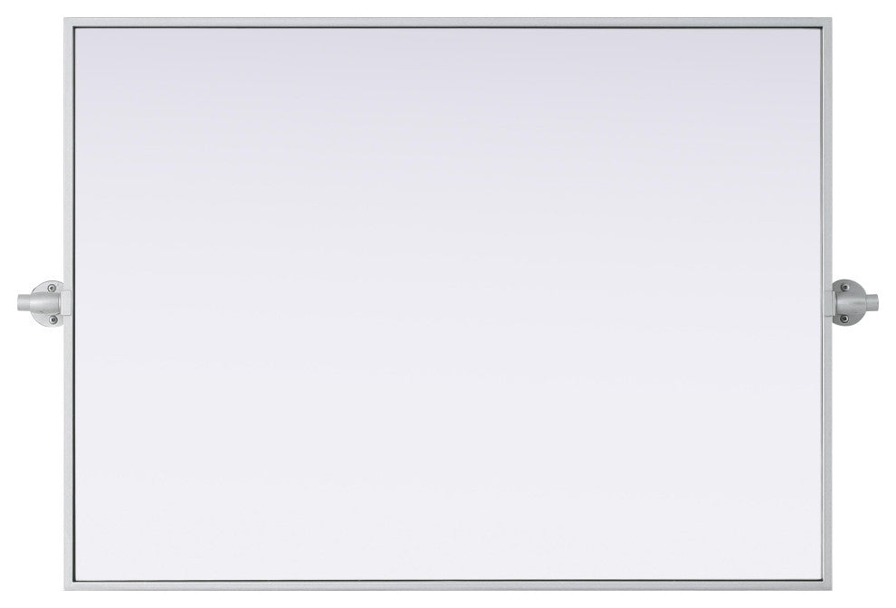 Home Living 24x32 Pivot Mirror, Silver