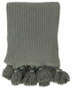 Kerith 100% Cotton 50"x 70" Throw Blanket in Green by Kosas Home