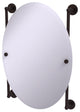 Prestige Skyline Oval Frameless Rail Mounted Mirror, Antique Bronze
