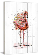 "Flamand" Painting Print on White Wood