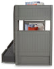 Camaflexi Twin Bunk Bed With Twin Trundle, Panel Headboard