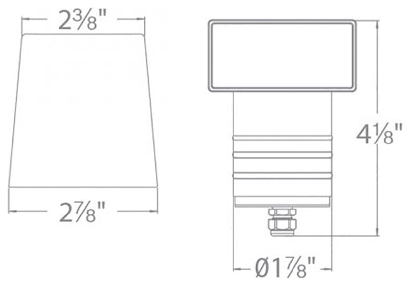 2" Inground LED 12V Indicator-Light With Ground Hood 3000K, Stainless Steel
