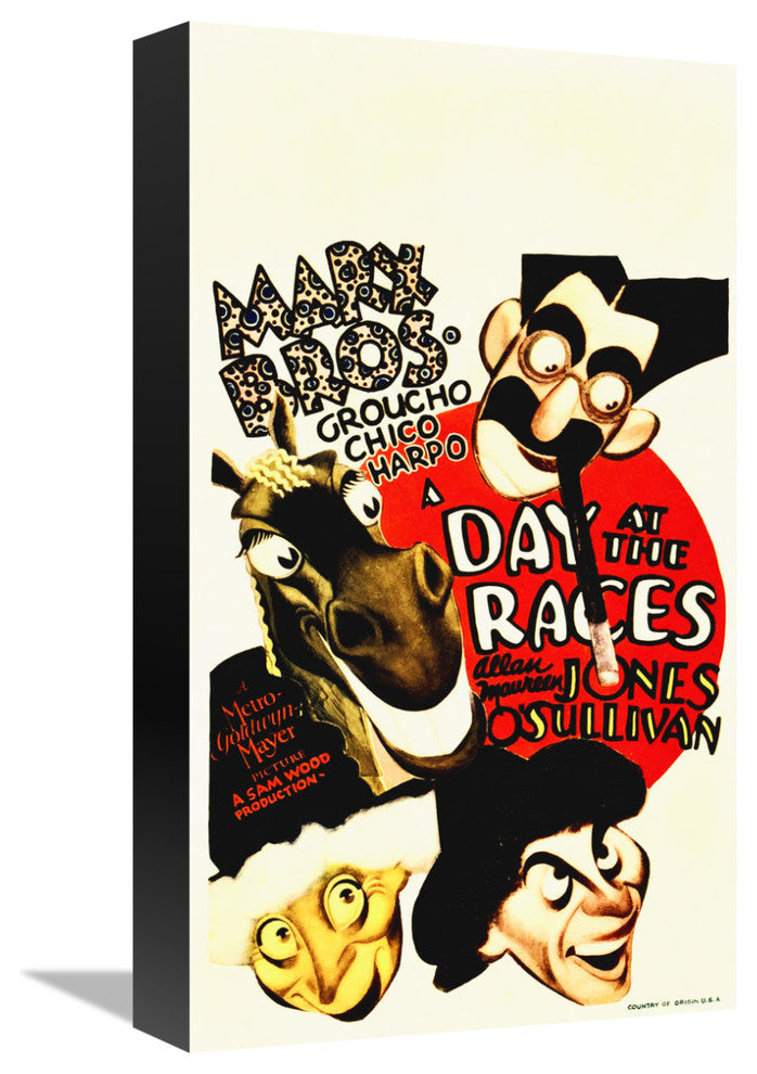 "Marx Brothers - A Day at the Races 08" Canvas by Hollywood Photo Archive, 9x16"