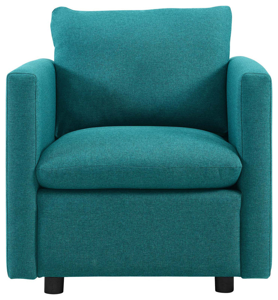 Activate Upholstered Fabric Armchair, Teal
