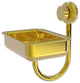 Venus Wall Mount Soap Dish With Twist Accents, Polished Brass