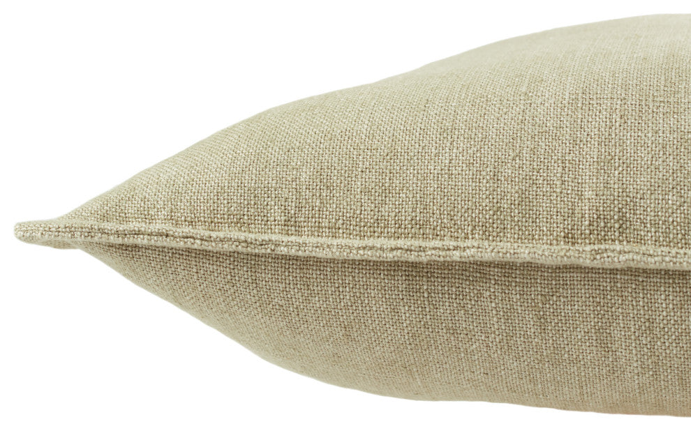 Jaipur Living Blanche Solid Light Beige Down Pillow 20"