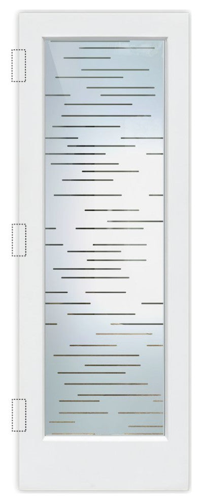Interior Prehung Door or Interior Slab Door - Finer Lines - Primed - 30" x...