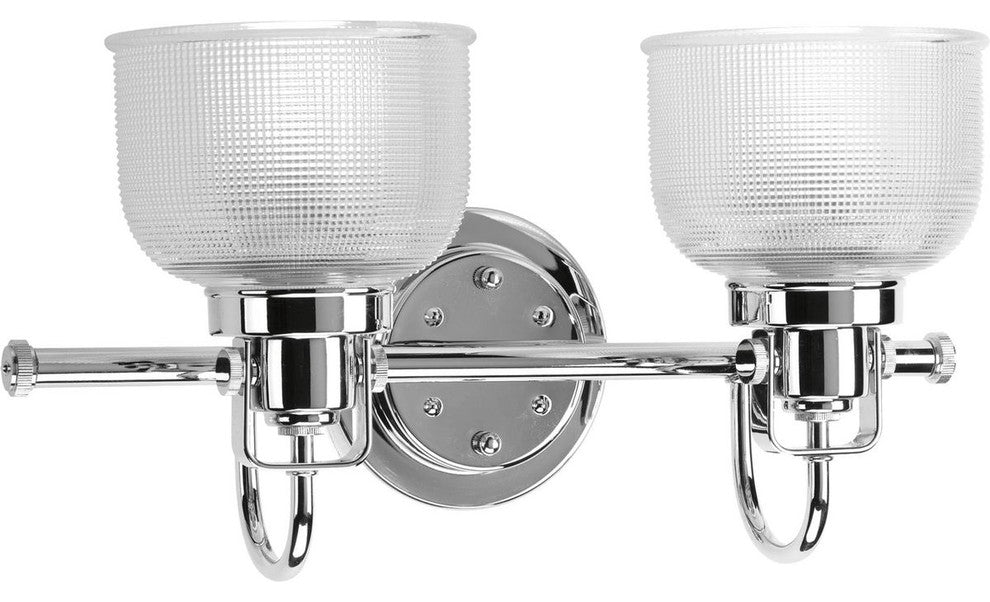 Archie Collection 2-Light Bath Light, Polished Chrome