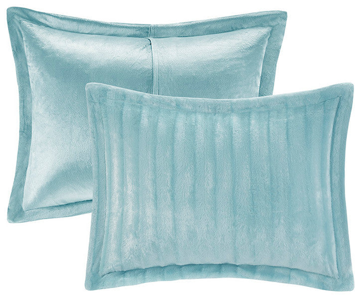 Madison Park Duke Dux Faux Fur 3-Piece Comforter Mini Set