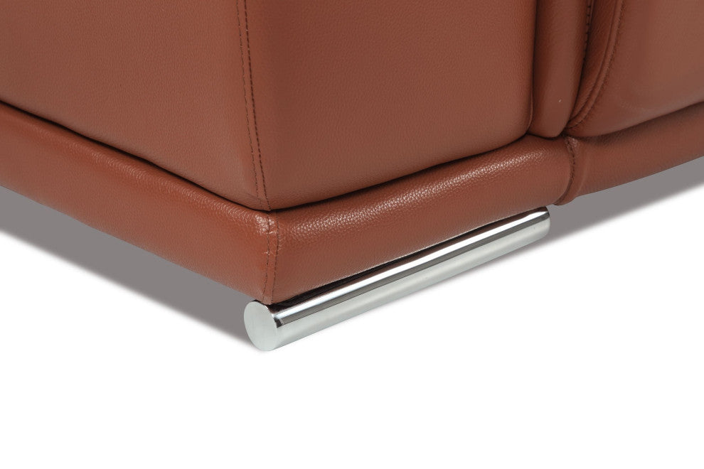 Veneto Italian Leather Power Reclining Chair, Camel