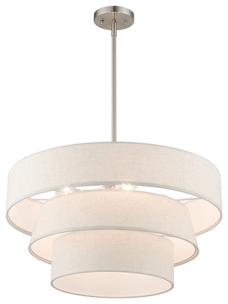 Chandler 4-Light Brushed Nickel Pendant Chandelier