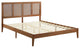 Sirocco Rattan and Wood King Platform Bed, Walnut