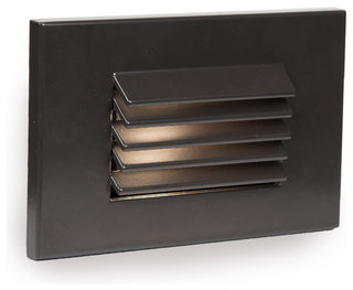 LED Low Voltage Horizontal Louvered Step and Wall-Light 2700K, Bronze