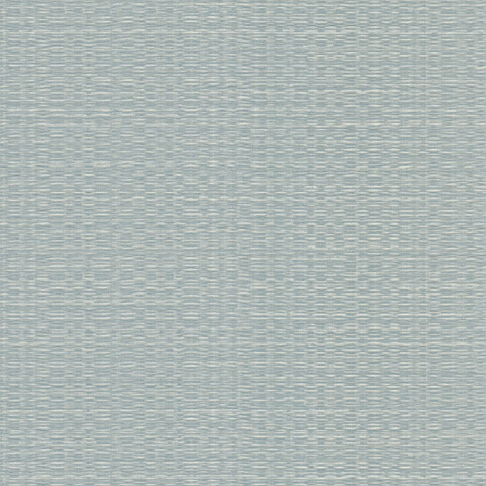 Bali Basketweave Wallpaper, Smoke Blue