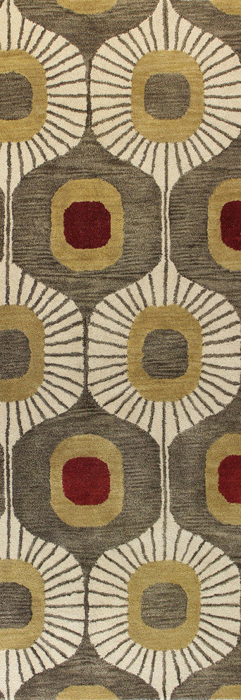 Bashian Woodbridge Area Rug, Mocha, 2.6''x8''