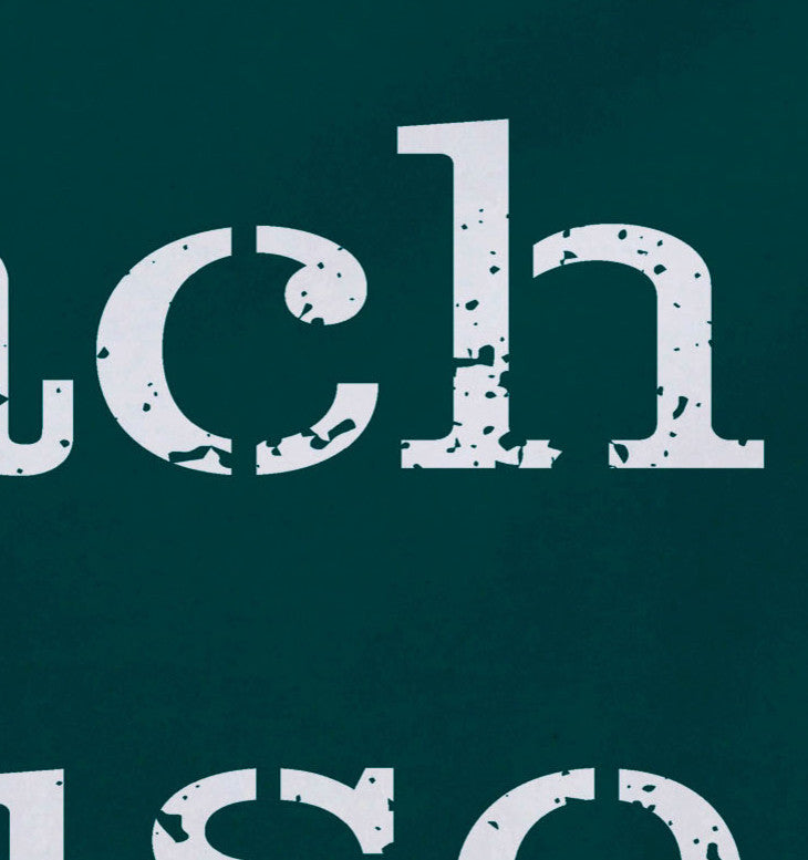 18"x14" Beach House, Word Print Placemat, Teal, Set of 4