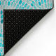 Indoor/Outdoor Seabreeze SZ7 Teal Machine Washable 10'x14' Rug
